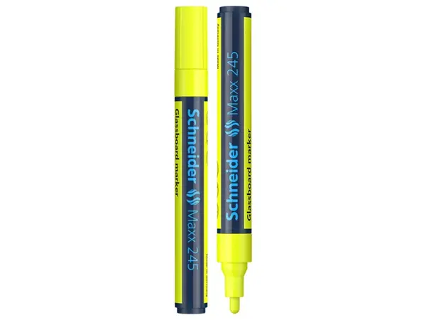 Marker pentru sticla Schneider Maxx 245, varf 2-3 mm,4 culori