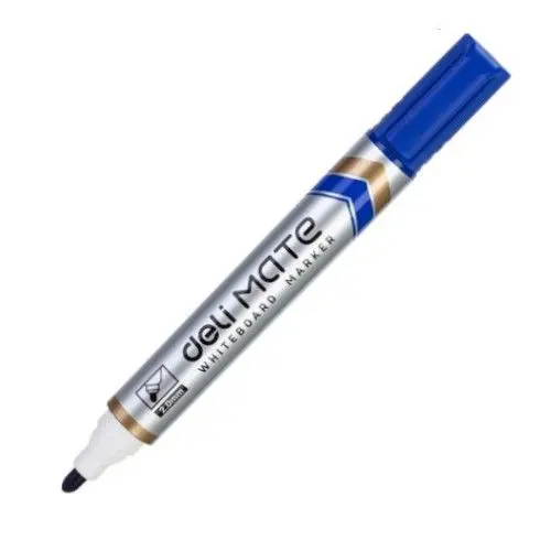 Marker pentru tablă albă Deli Mate - EU00330, reîncărcabil, albastru