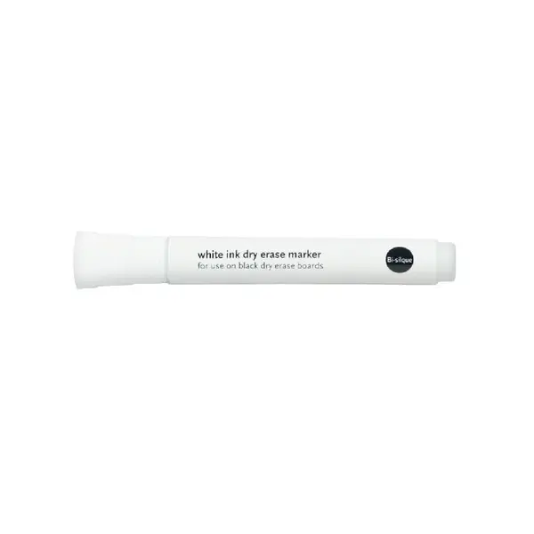 Marker pentru tabla Bi-Silque alb 2-4 mm varf rotund Marker tabla varf rotund alb Bi-Silque
