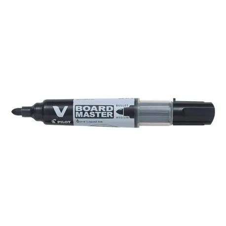 Marker pentru tabla Pilot Vboard Master 2.3 mm varf rotund Marker pentru tabla Pilot Vboard Master varf rotund 2.3 mm negru
