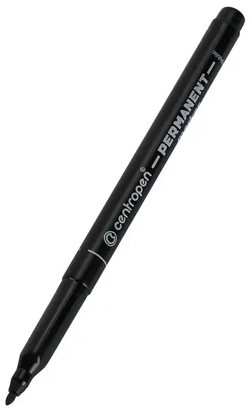 Marker permanent Centropen - 1.00 mm, negru