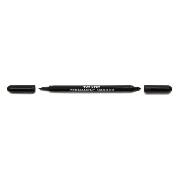 Marker Permanent cu 2 Capete, Negru
