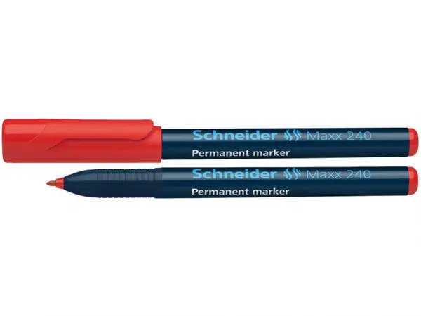 Marker permanent cu varf rotund,modelSchneider Maxx 240,4 culori