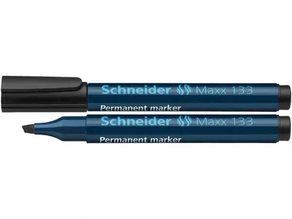 Marker permanent cu varf tesit,model Schneider Maxx 133,8 culori