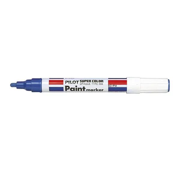 Marker permanent cu vopsea Pilot Paint diverse culori 2 mm varf rotund Marker permanent cu vopsea Pilot Paint diverse culori 2 mm varf rotund albastru