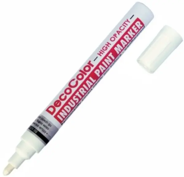 Marker permanent Marvy Uchida Industrial Paint 728 - Argintiu