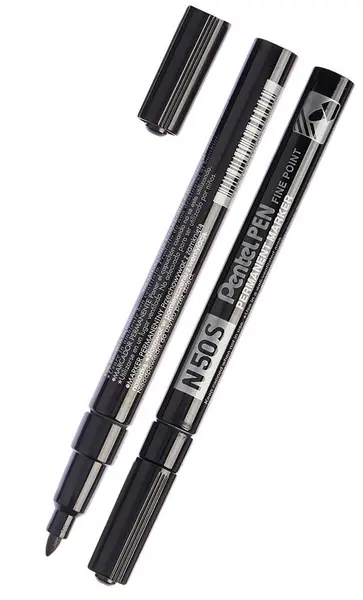 Marker permanent Pentel N50S - 1.0 mm, negru