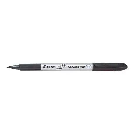 Marker permanent pentru CD DVD Pilot Begreen 0.6 mm varf rotund negru