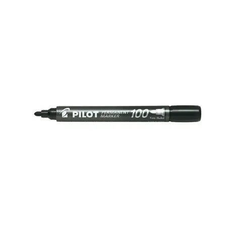 Marker permanent Pilot P100 varf rotund 2-4.5 mm negru