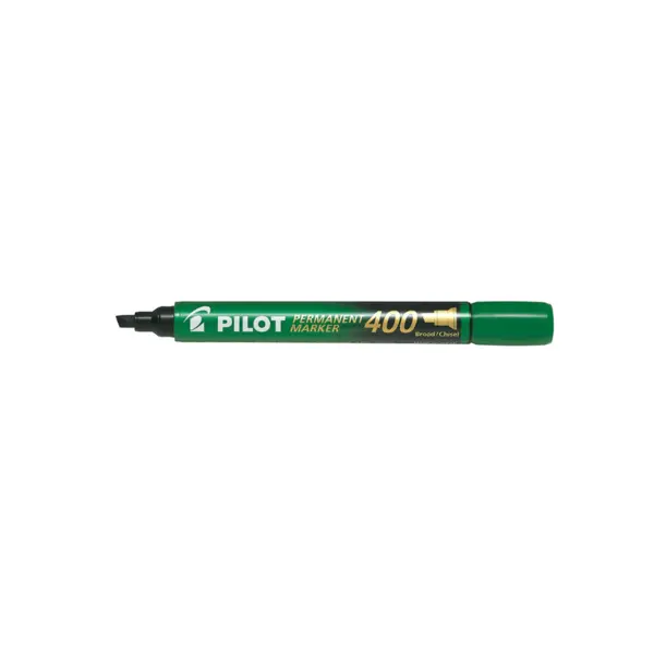 Marker permanent Pilot P400 diverse culori 4 mm varf tesit Marker permanent Pilot P400 diverse culori 4 mm varf tesit verde