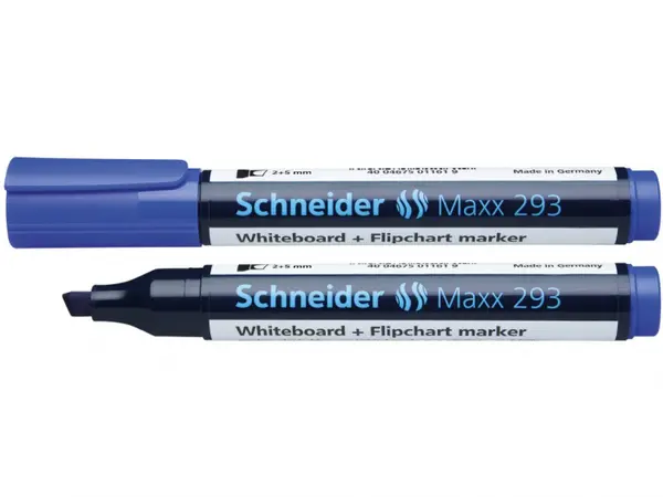 Marker Schneider Maxx pentru whiteboard, grosime scriere 2-5 mm, 293,varf tesit
