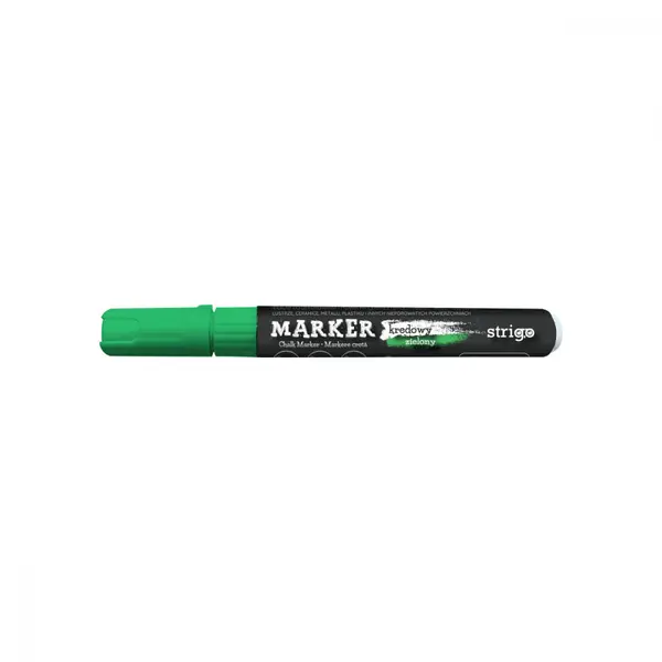 Marker Strigo cu creta lichida, varf rotund , verde