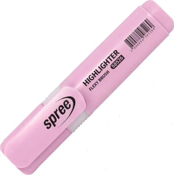 Marker text Spree Flexy Brush - Pastel, roz