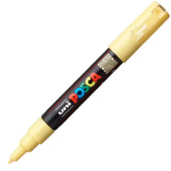 Marker UNI PC-1M Posca 0.7 mm,varf rotund,galben pai