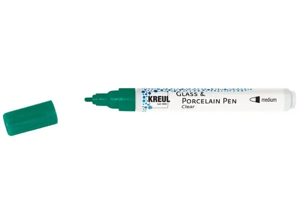 Markere Kreul Clear pentru sticla si portelan, varf mediu 2-4 mm,diverse culori