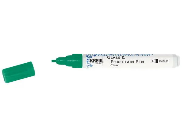 Markere Kreul Clear pentru sticla si portelan, varf mediu 2-4 mm,diverse culori