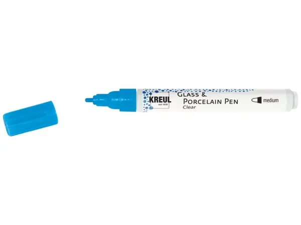 Markere Kreul Clear pentru sticla si portelan, varf mediu 2-4 mm,diverse culori