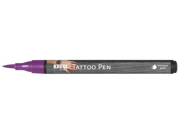 Markere Kreul pentru tatuaje temporare cu varf tip pensula, diverse culori