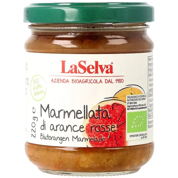 Marmelada de portocale rosii, eco - 220 g