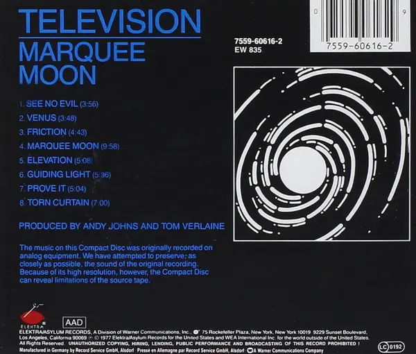 Marquee Moon | Television