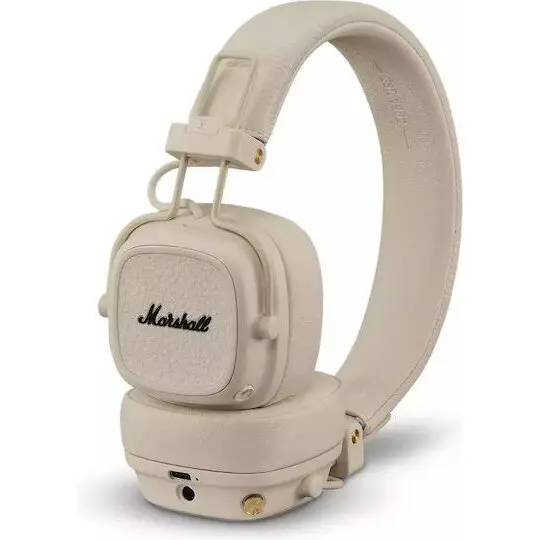 MARSHALL Casti On-Ear Marshall Major V, Wireless, Bluetooth, Autonomie 100 ore, Bej
