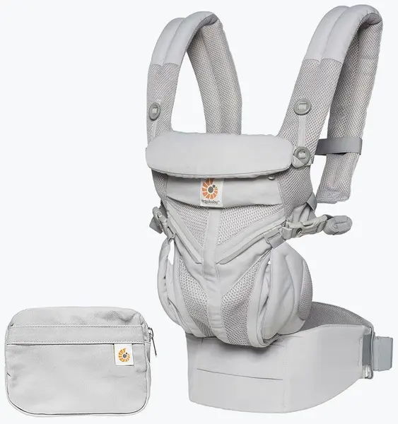 Marsupiu ergonomic Ergobaby Omni 360 - Cool Air Mesh, Pearl Grey