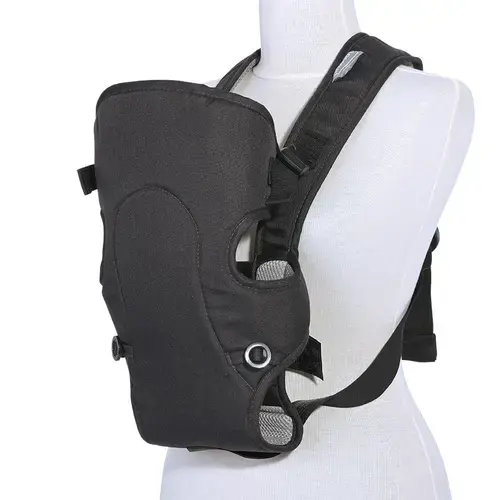 Marsupiu ergonomic pentru copii Lorelli Between, 2 pozitii, centuri de siguranta ajustabile, curele reglabile, pernuta pentru cap, 0-9 Kg, Negru