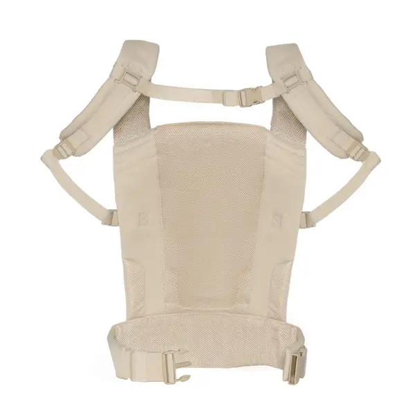Marsupiu Kinderkraft Carrybee Bej cu 2 pozitii de purtare si greutate admisa 20 kg