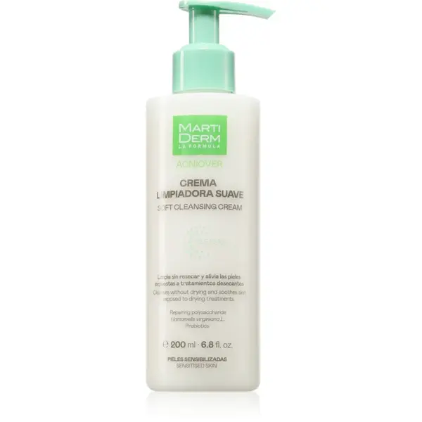 MartiDerm Acniover Soft Cleansing Cream cremă de curățare pentru piele sensibila predispusa la acnee 200 ml