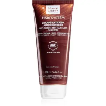 MartiDerm Hair System Anti-Sebum Anti-Hair Loss Shampoo Șampon împotriva căderii părului pentru un scalp seboreic
