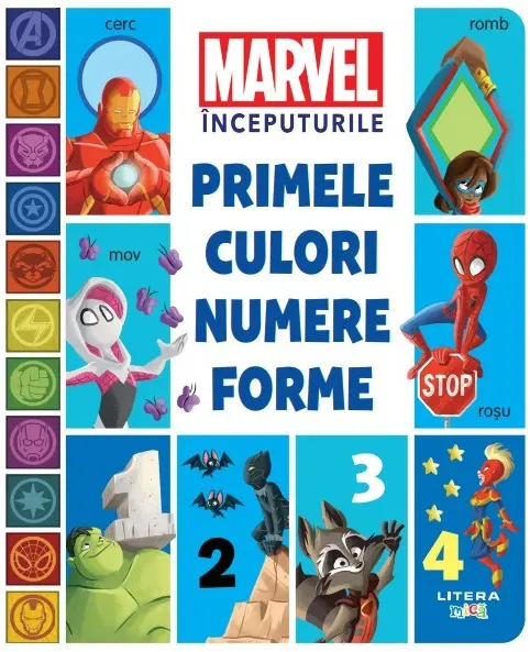 Marvel Inceputurile. Primele culori, numere, forme