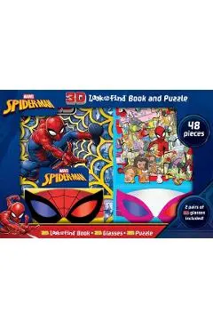 Marvel Spider-Man: 3D Look and Find Book and Puzzle - Art Mawhinney