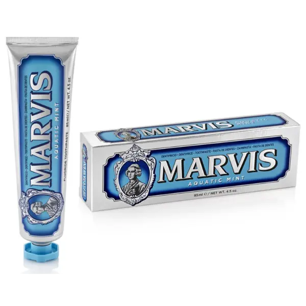 Marvis Aquatic Mint Pastă de dinți revigorantă cu mentă și prospețime marină Volum 85 ml