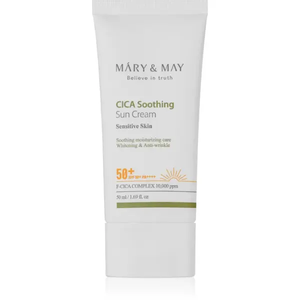 Mary&May Cica Soothing Crema protectiva si calmanta SPF 50+ 50 ml