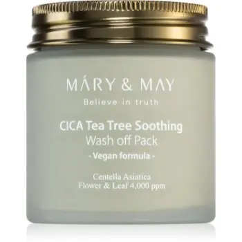 Mary&May Cica Tea Tree Soothing Masca de curatare cu minerale si argila pentru netezirea pielii