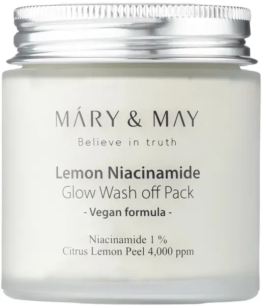 Mary&May Mască facială de curățare Lemon Niacinamide Glow, 125 g
