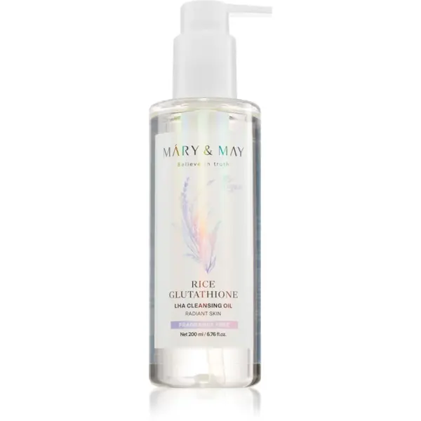 Mary&May Rice Glutathione LHA Cleansing Oil ulei de curățare blând cu efect de exfoliere 200 ml