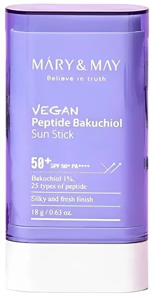 Mary&May Stick de protecție solară pentru față Peptide Bakuchiol, SPF50+, 18 g