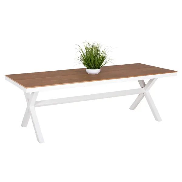 Masa AMIRAL 220X90 CM - Alb