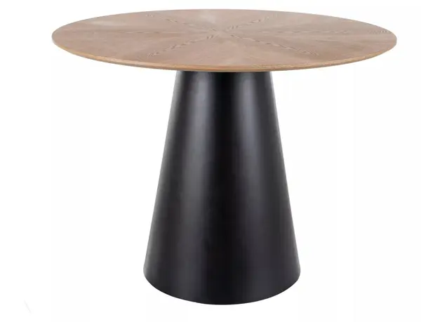 Masa Angel stejar/negru ø100 cm