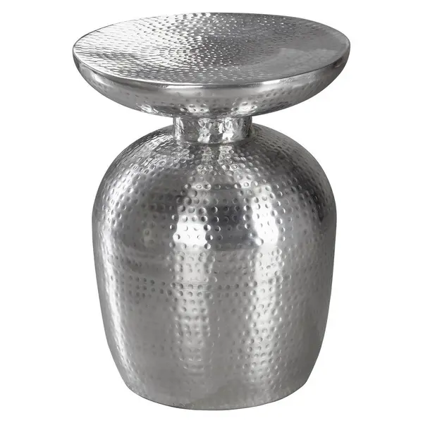 Masă Auxiliară din metal, 36,5/36,5/46 cm