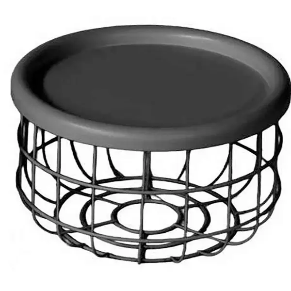 Masă Auxiliară din metal, material pe bază de lemn,
