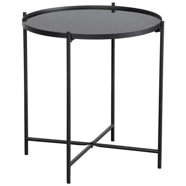 Masă Auxiliară din metal, sticlă,