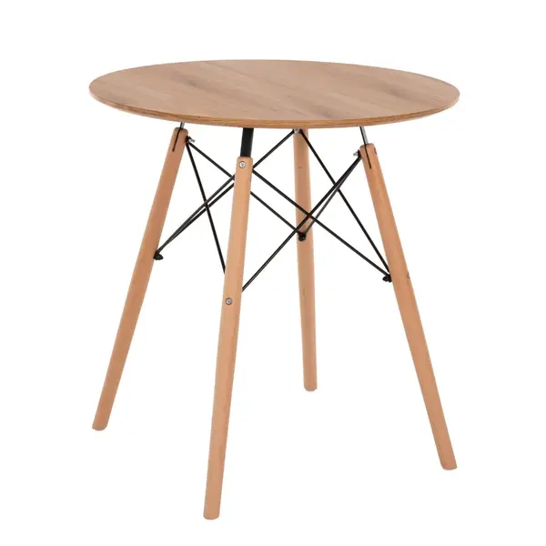 Masa BRENAN Ø80 CM - Lemn / Ø80cm