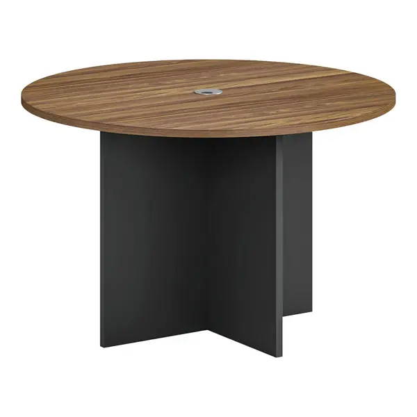 Masa conferinte profesionala cu design Oscar, Lemn, Nuc-Antracit, 150x76 cm