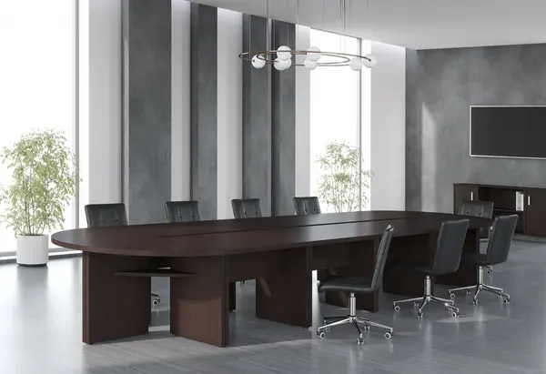 Masa Consiliu Born Wenge - Design Elegant pentru Sali de Conferinte