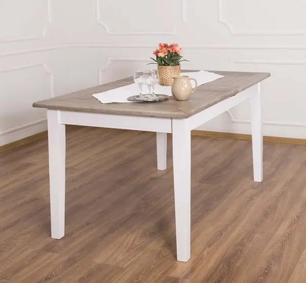 Masa cu extensie 160/220x90x78cm, blat stejar cu finisaj Dublu color