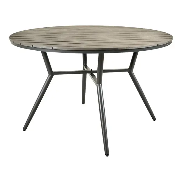 Masa cu functie multifunctionala Appa, Aluminiu și placaj, Antracit, 120x74 cm