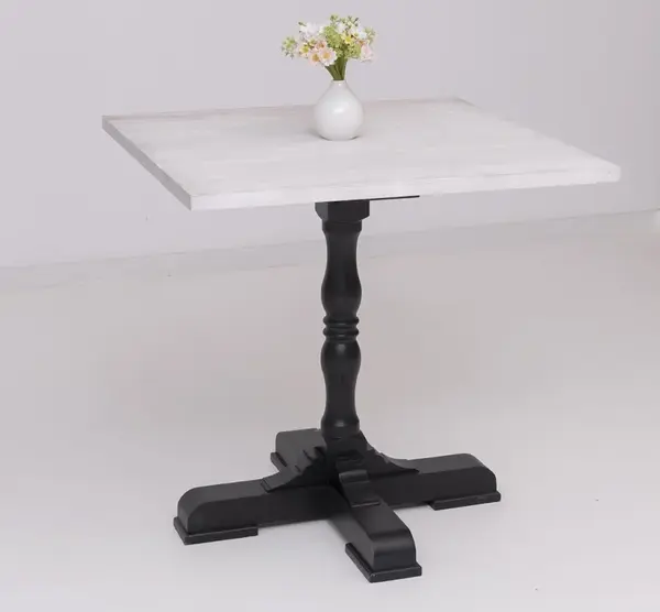 Masa de bar 78cm - Culoare Top_P080 - Culoare Corp_P003 - DUBLU COLOR cu finisaj Deep Brushed (Top plate)