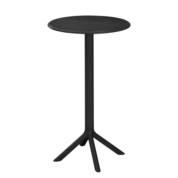 Masa de bar GRANADA Φ61 x H107 CM - Negru